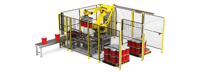 Palletizer for Pails and Buckets - Tishma Technologies